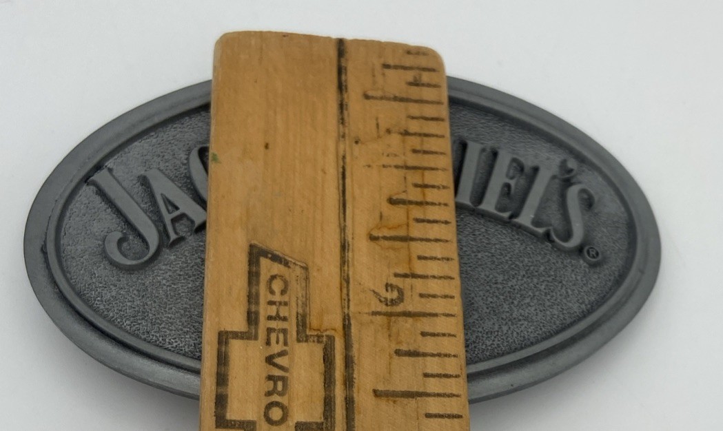 Vintage Jack Daniels Old No. 7 Whiskey Belt Buckle 2008 Silver tone
