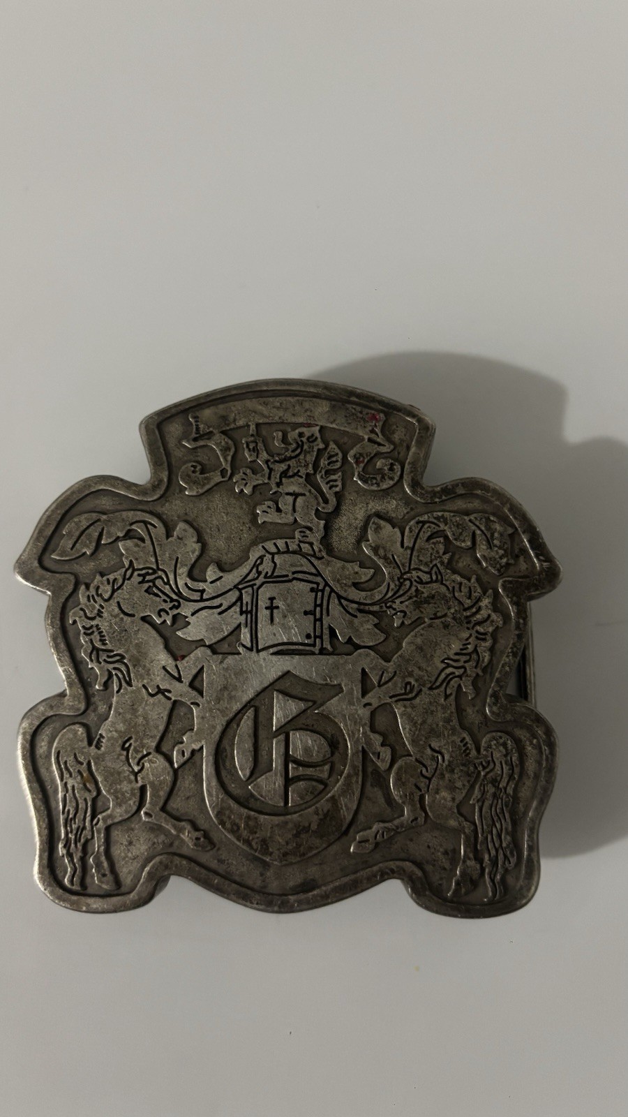 VINTAGE HORSE THEME CREST BELT BUCKLE – GW-9