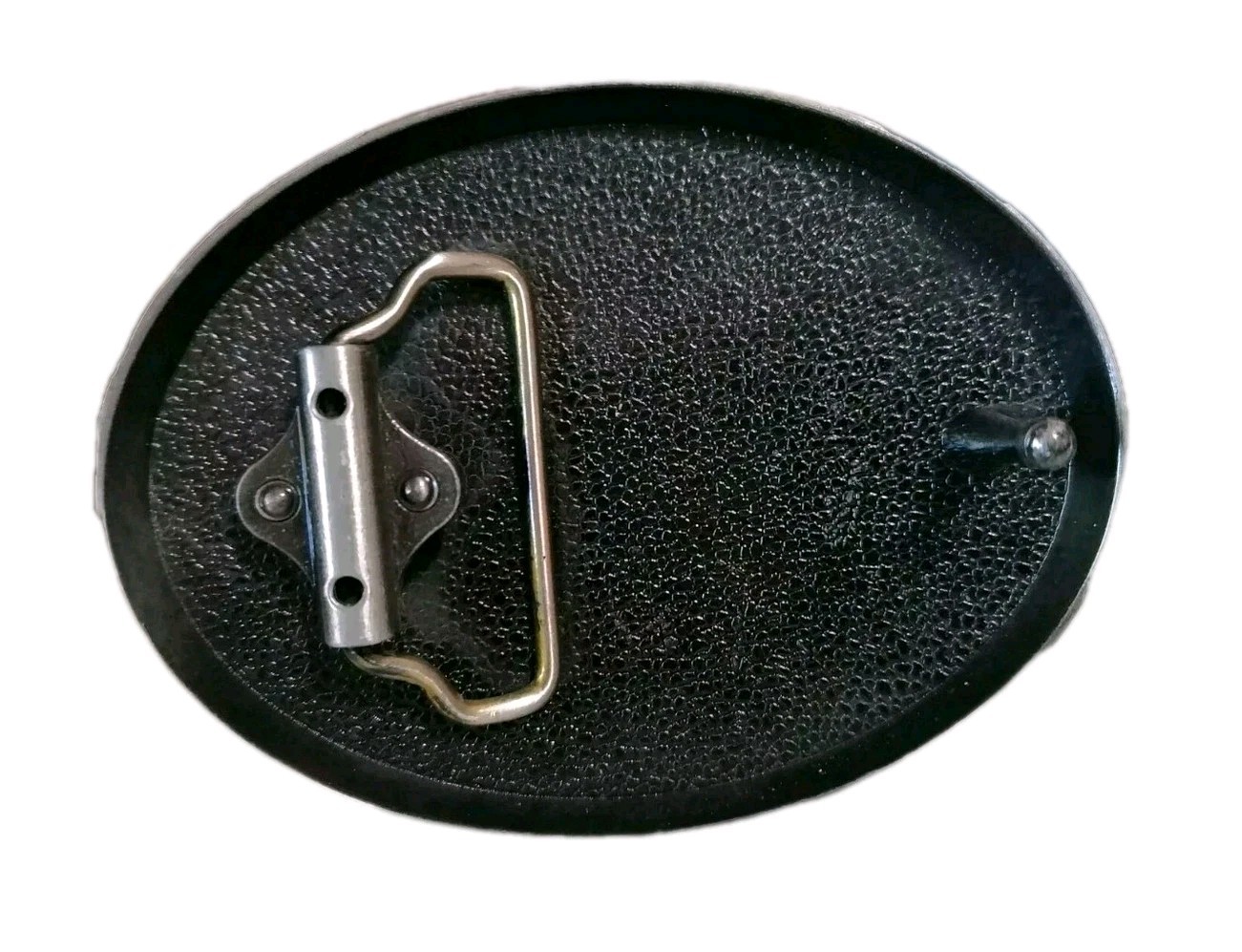 Ford Belt Buckle , Red Enamel Fill Pewter Finish