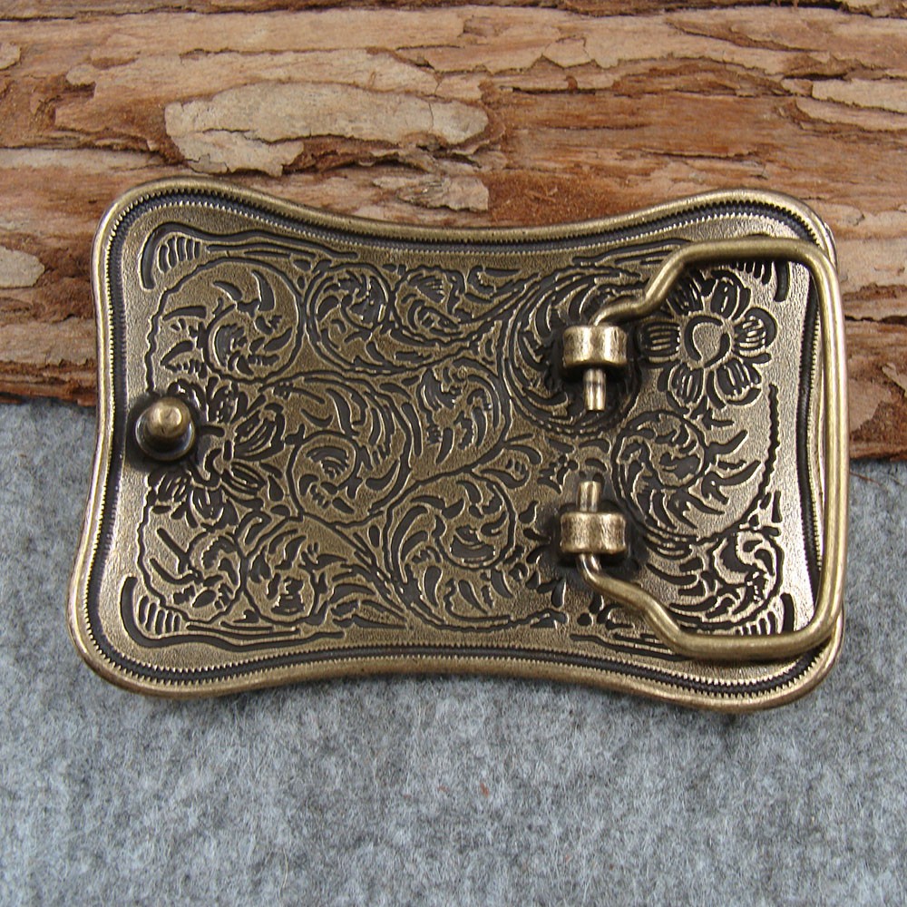 Heavy duty Solid Brass Belt Buckles For 1.5&Prime; Plate Pin western Buckle Z167