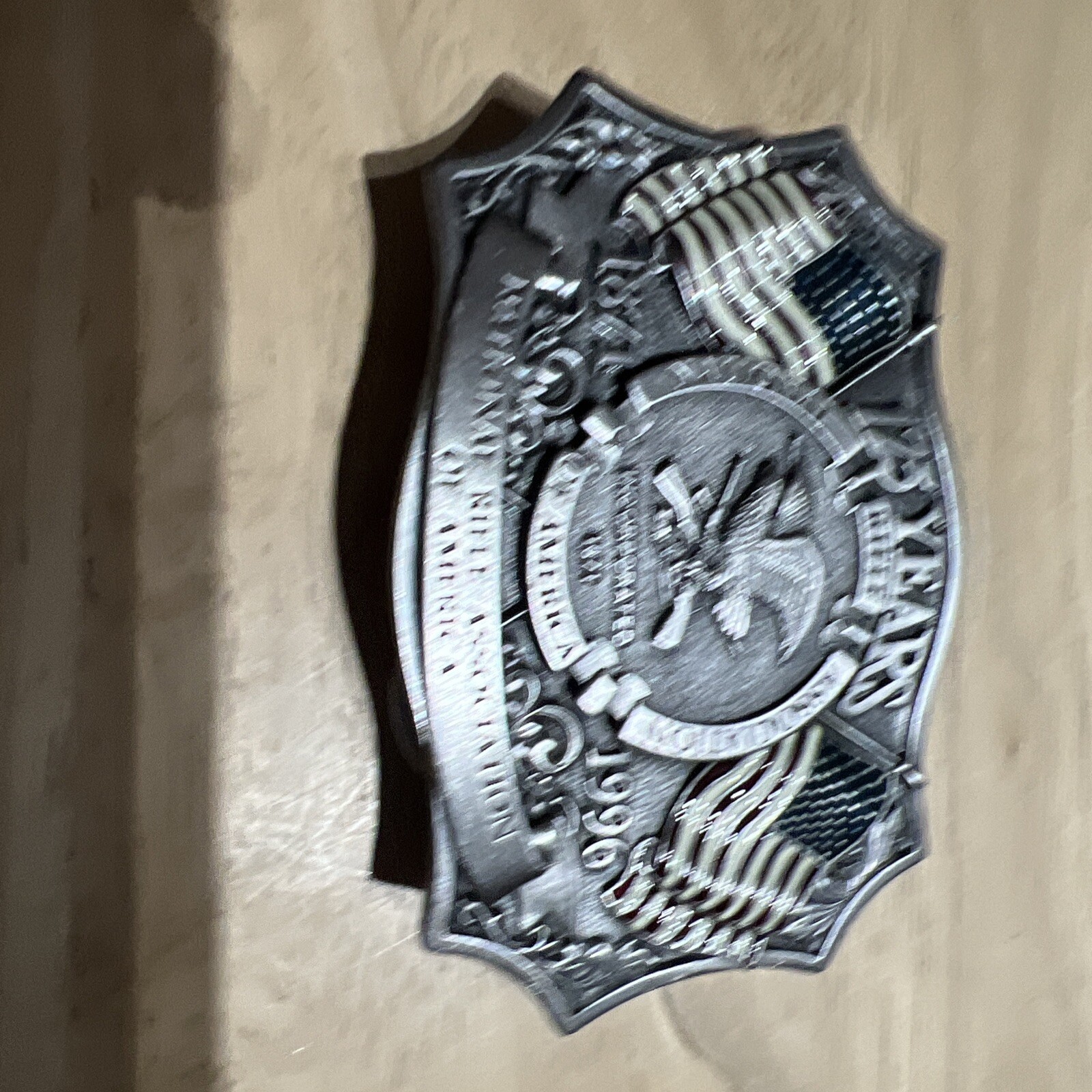 Belt Buckle-National Riffle Assoc. Of America 1871-1996 Flags,Eagle 125 Years