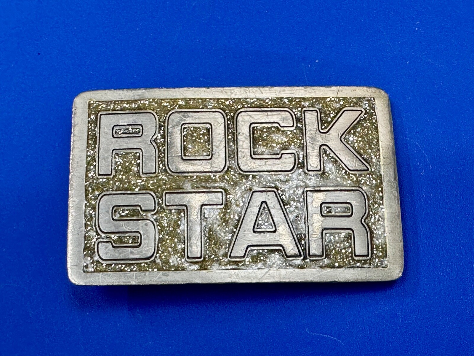 Rock Star 2001 Great American Products Statement Novelty Vintage Belt Buckle