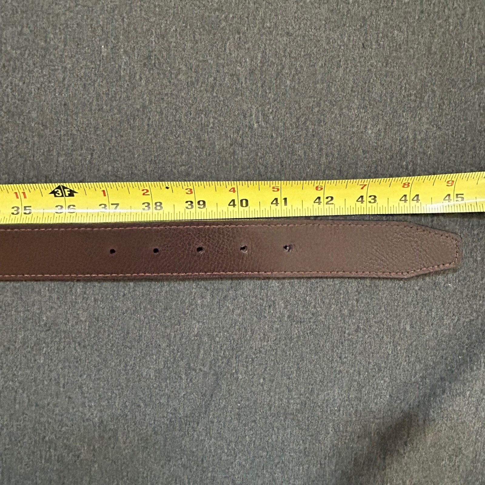 Nike Men&rsquo;s Leather Belt Size 40 Black/Brown Reversible Silver Buckle