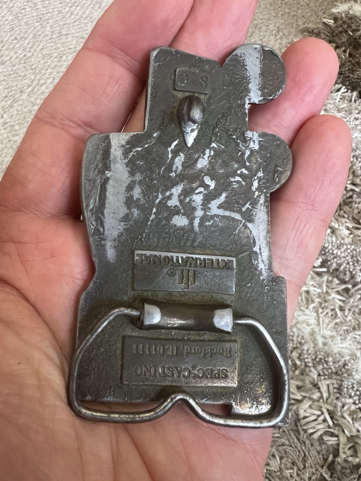 Vintage International Harvester « The New Number One » Belt Buckle Tractor