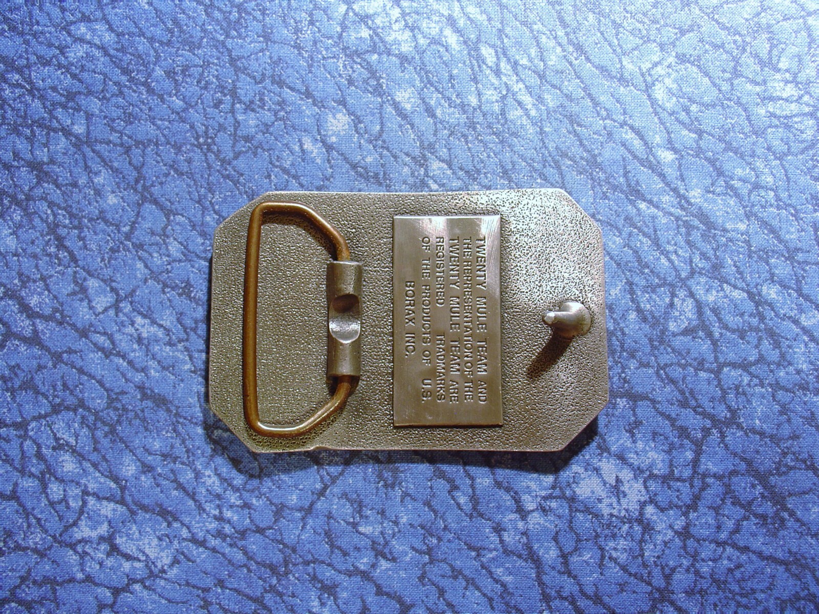 US Borax R T Z Mining Conference Boron, CA 1993 20 Mule Team Belt Buckle