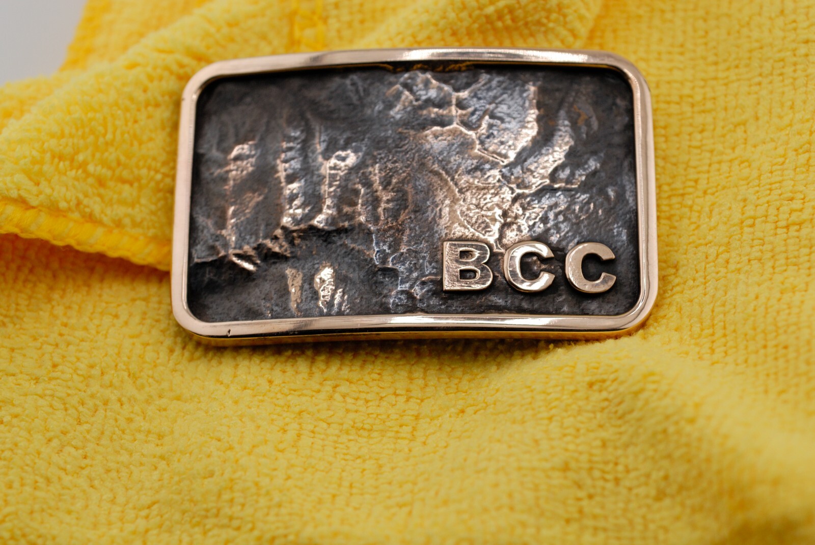 Big Cottonwood Canyon Topographic Belt Buckle | Hand Poured Bronze | 3D Map