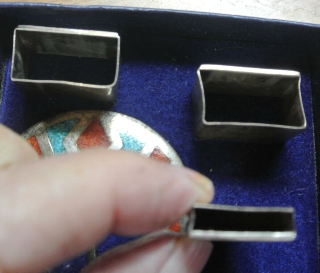 Sterling silver 925 TIPS, BUCKLE, AND SLIDES, made in U.S.A.