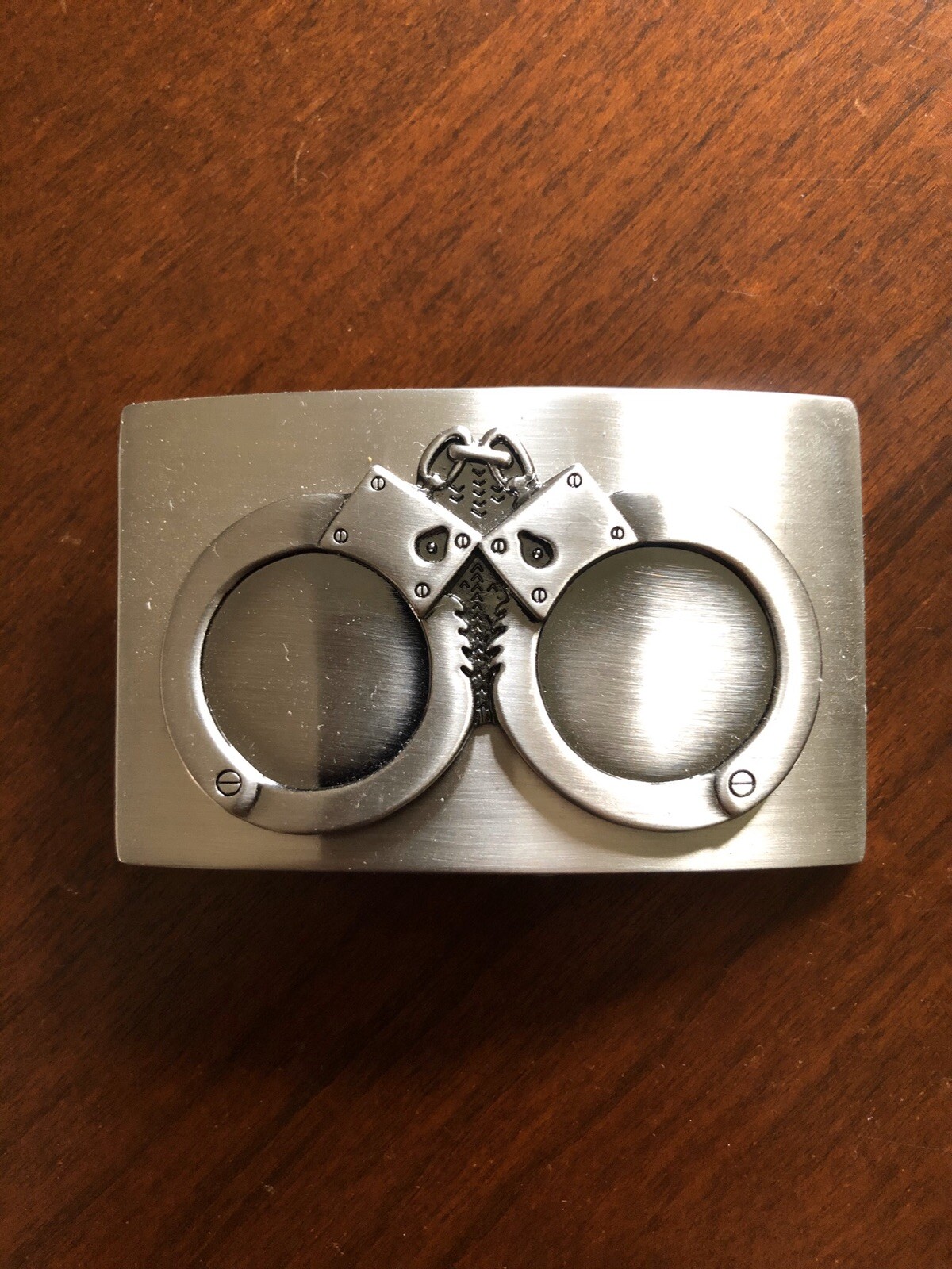 Small Police Handcuffs Profession Occupation Metal Unisex Men’s Belt Buckle