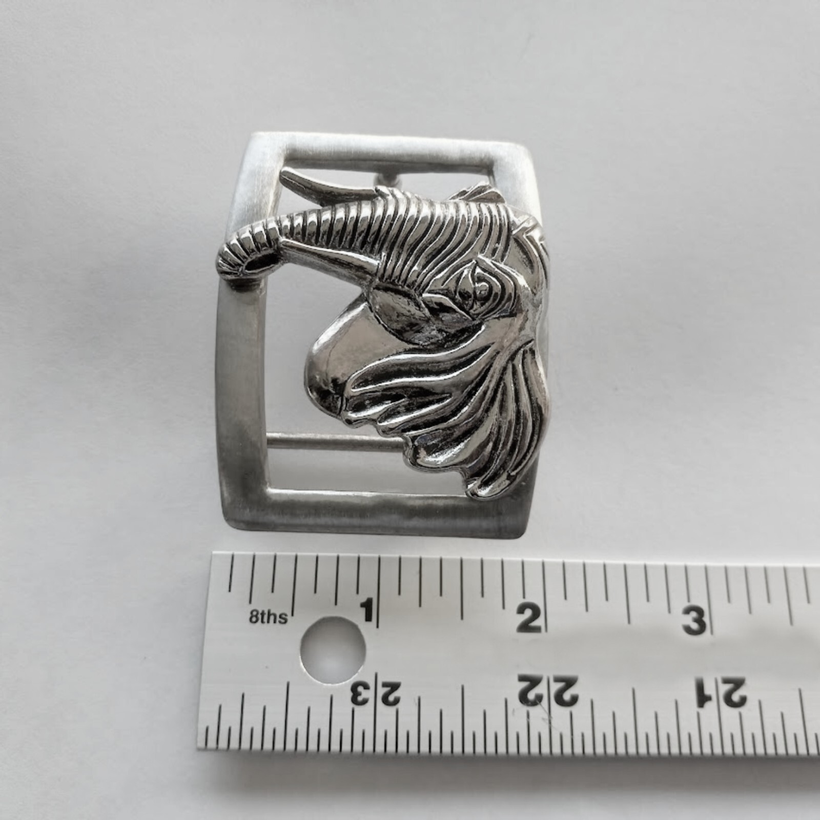 Elephant Silver Belt Buckle Men Women Wildlife Animal 925 Stamped By Jewels USA