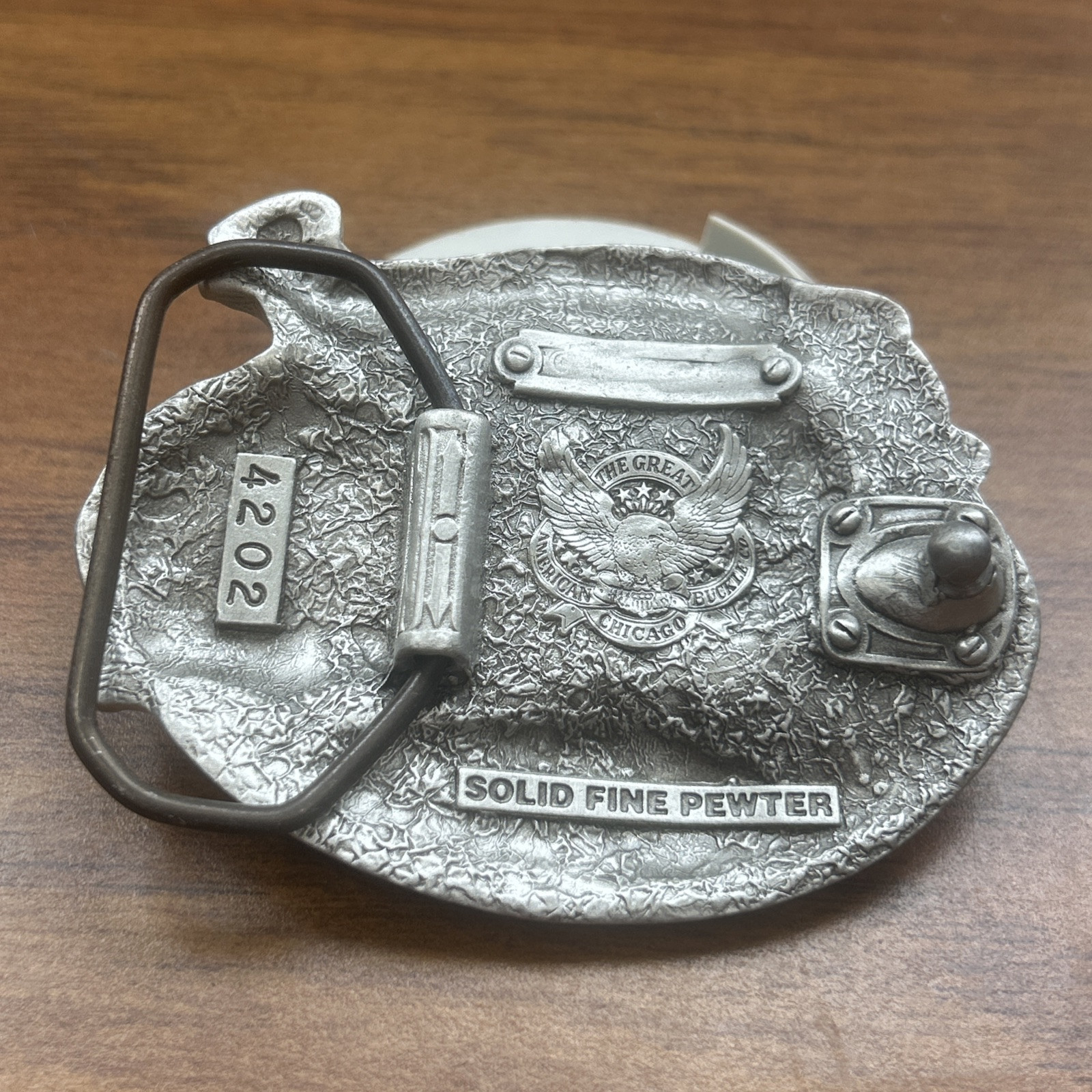 ✨NOS The Fire Fighter American Hero Enamel Belt Buckle 1994 USA Made GAP 4202✨