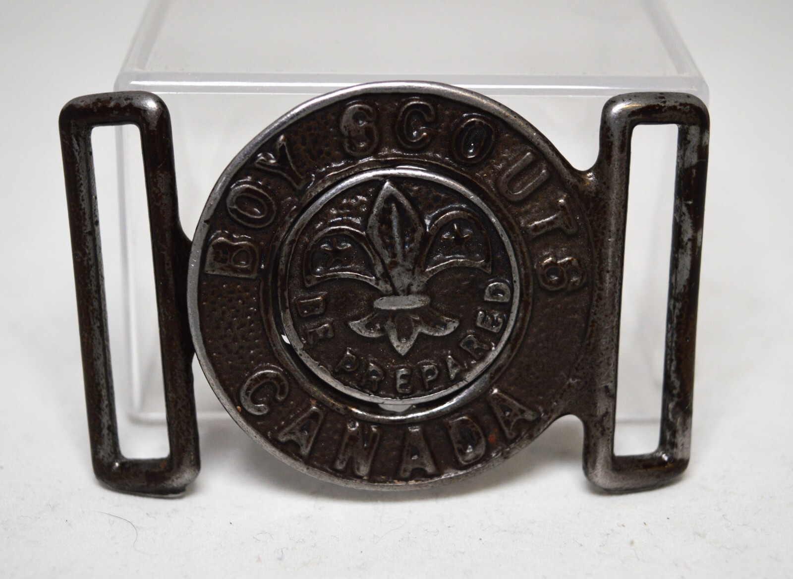 Complete Vintage Canada Boy Scouts Metal Belt Buckle (2pc) (147155)