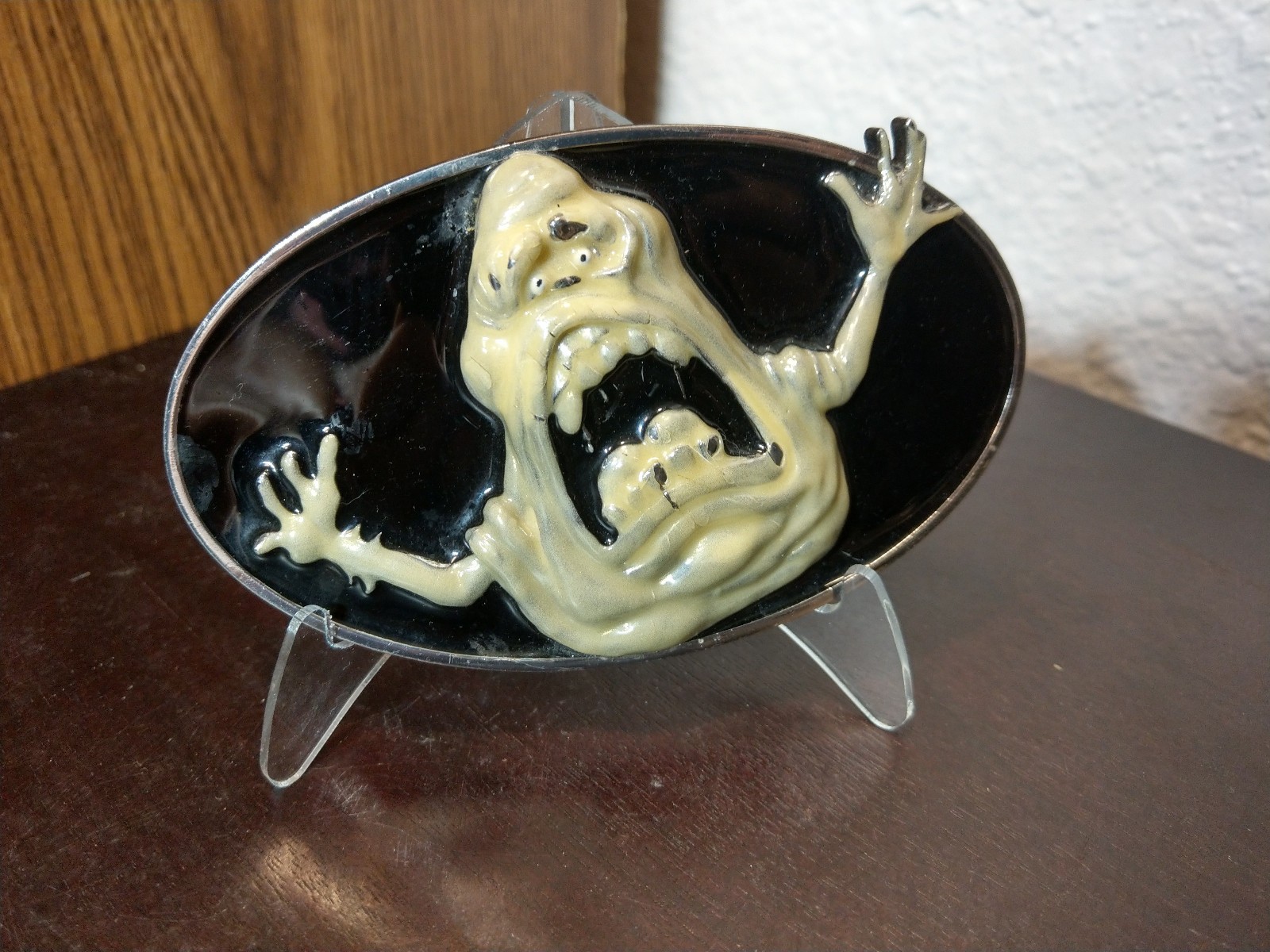 2010 Ghostbusters SLIMER Ghost 3D Belt Buckle Glow-In-Dark RARE