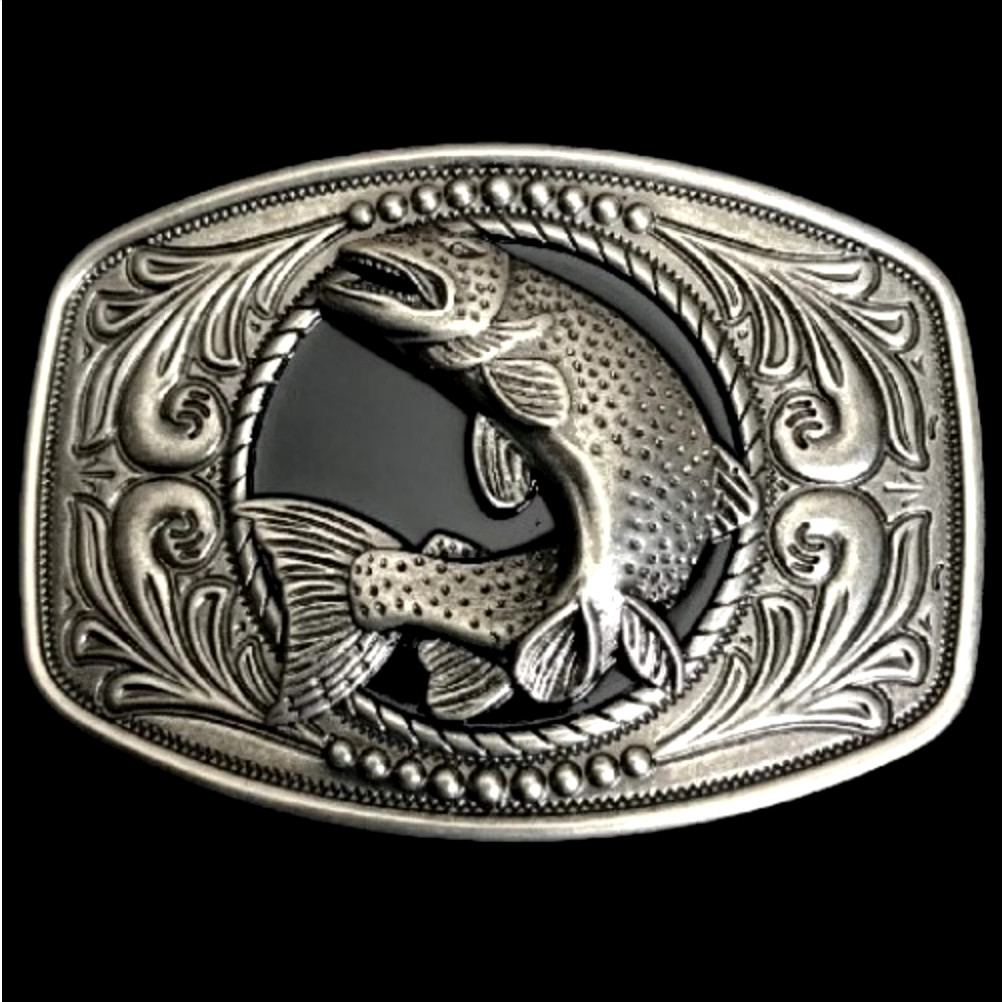 Fish Fishing Sport Trout Fishermen Fisherman Unisex Belt Buckles