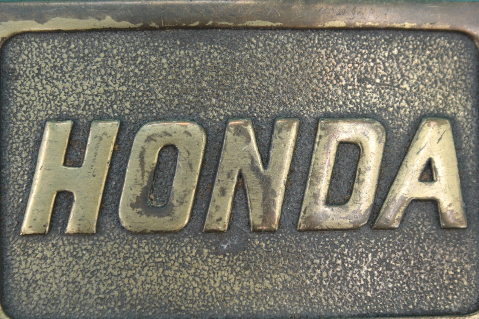 VTG 70s/80s Honda Motorcycles Brass Colored Belt Buckle