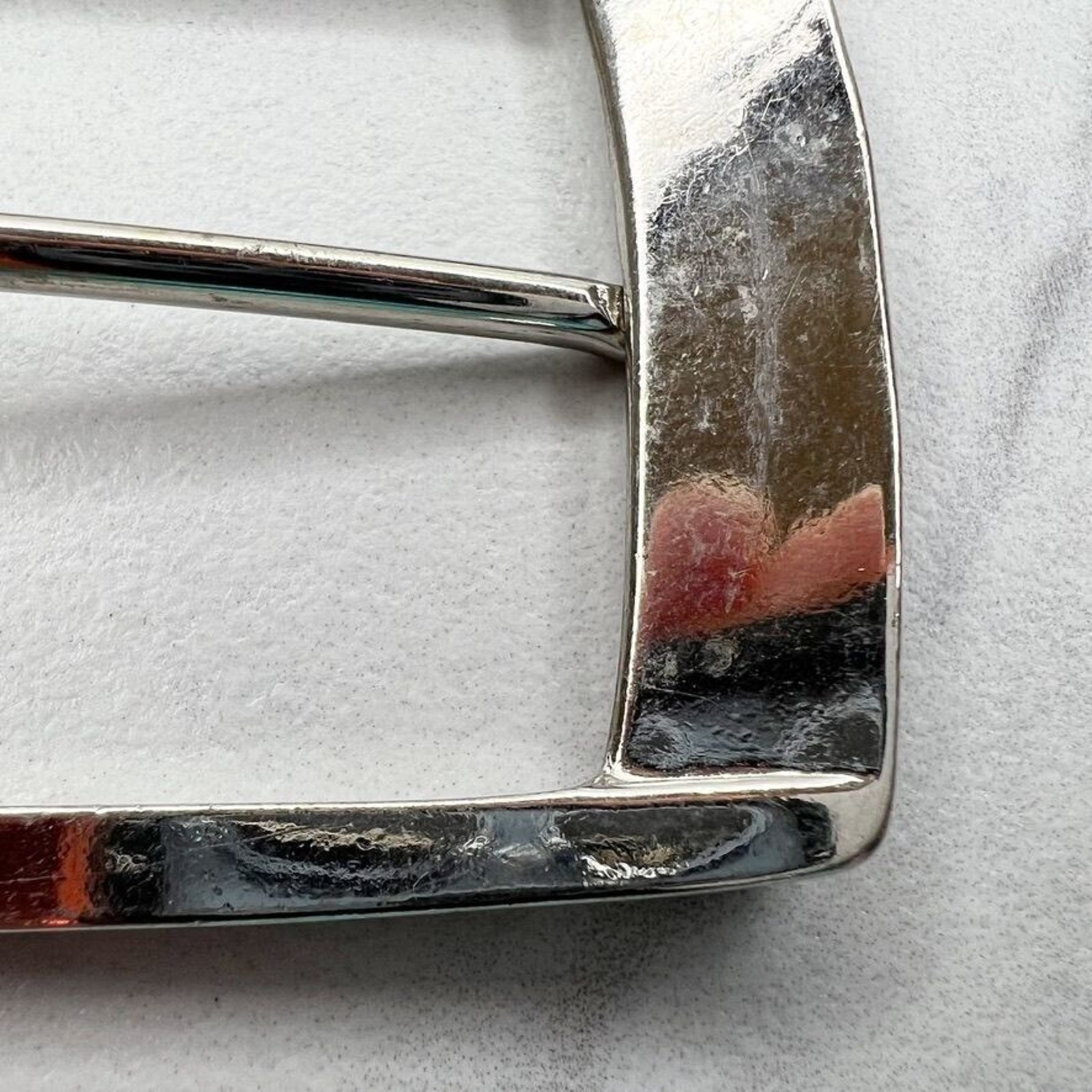 Silver Tone Simple Basic Belt Buckle