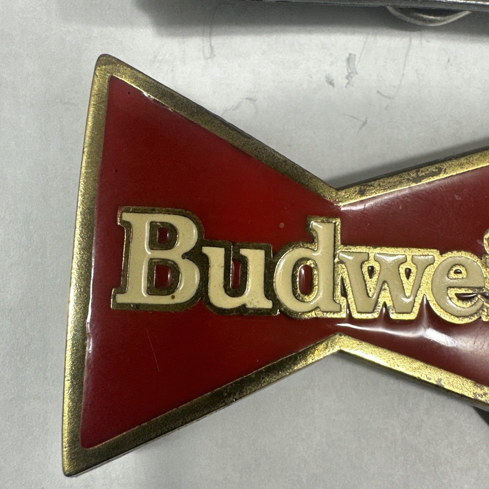 2 Belt buckles Budweiser Clydesdales USA Bergamot Great American 1989