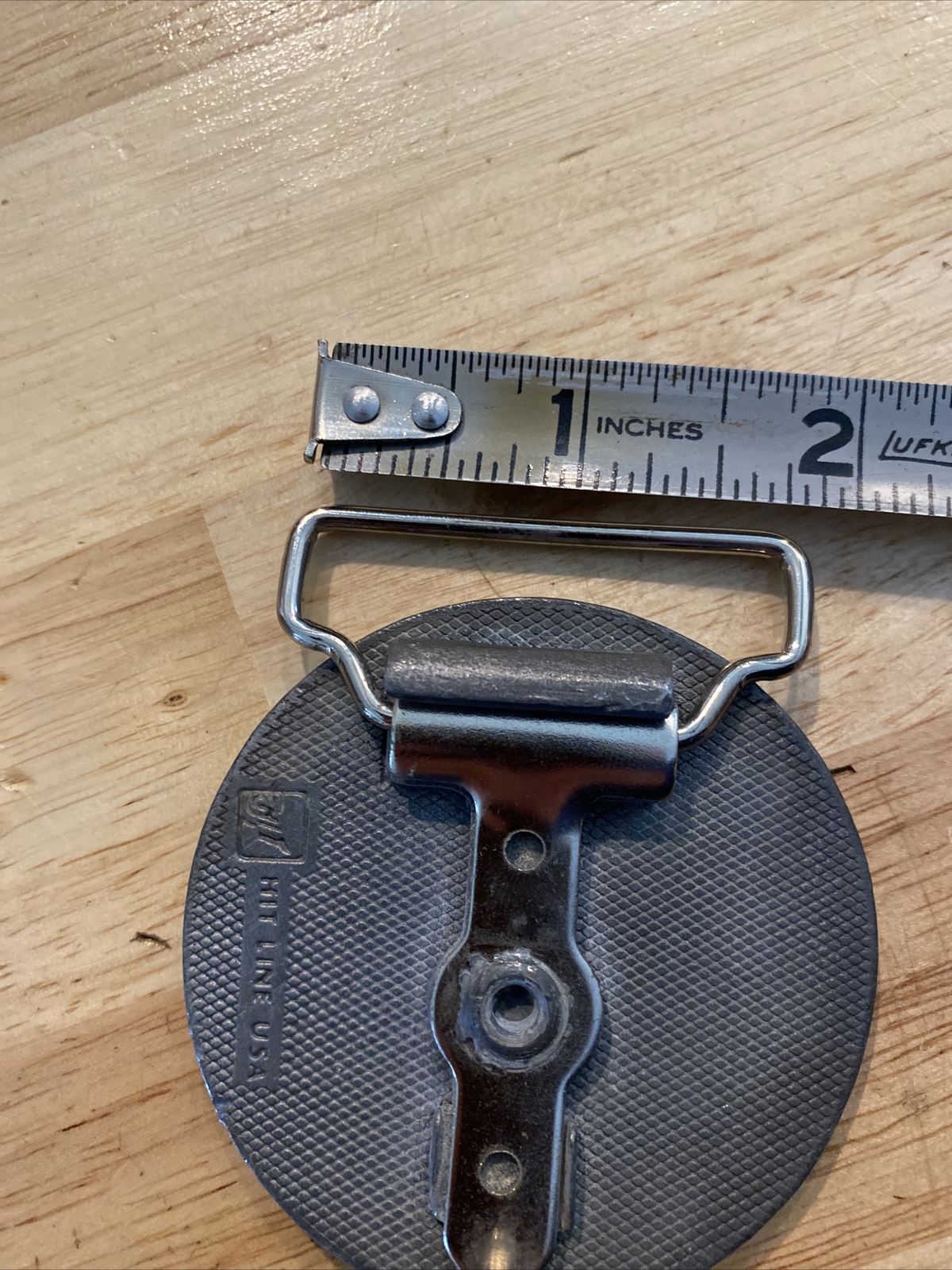 HY Capacity Belt Buckle Collector SOLID METAL Man Cave Patina Mahon Dist. BROKEN