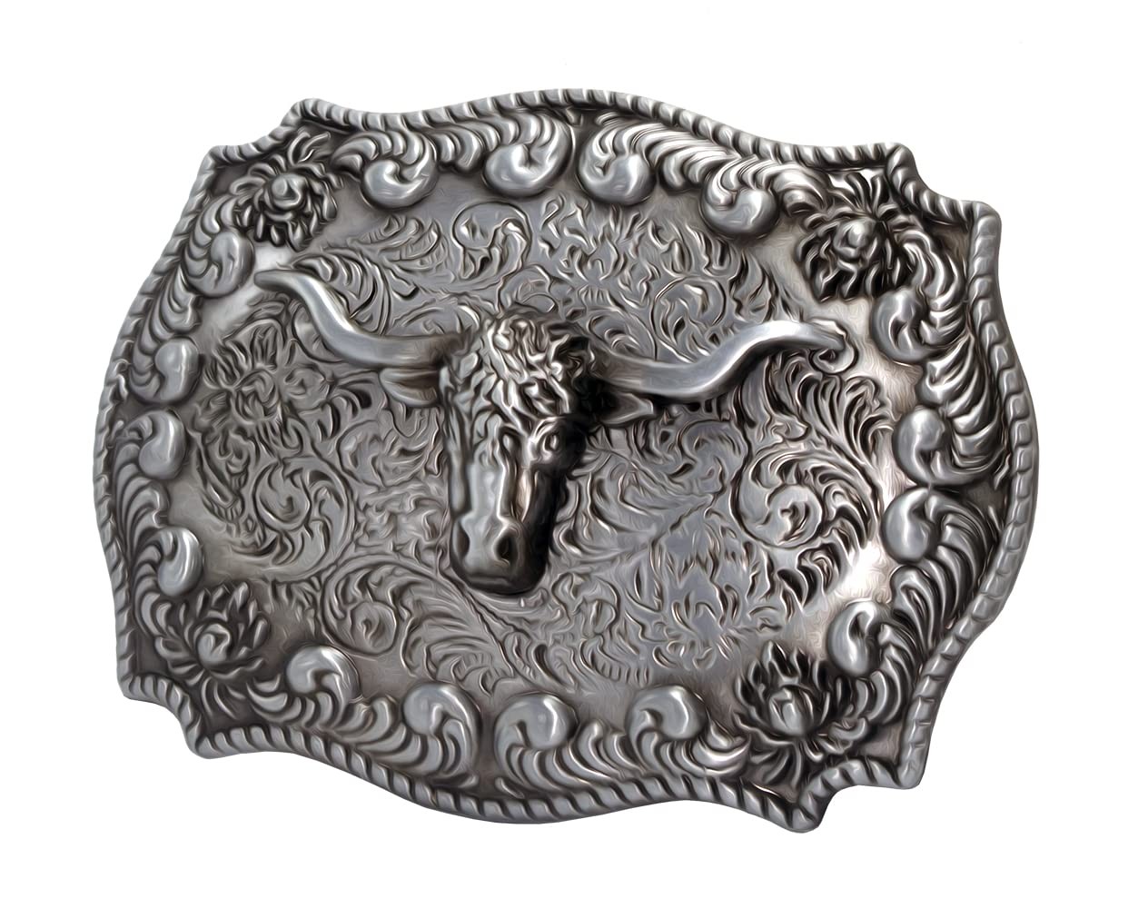 Religion Cross Cowboy Kneeling Prayer And Horse Design Belt Buckle