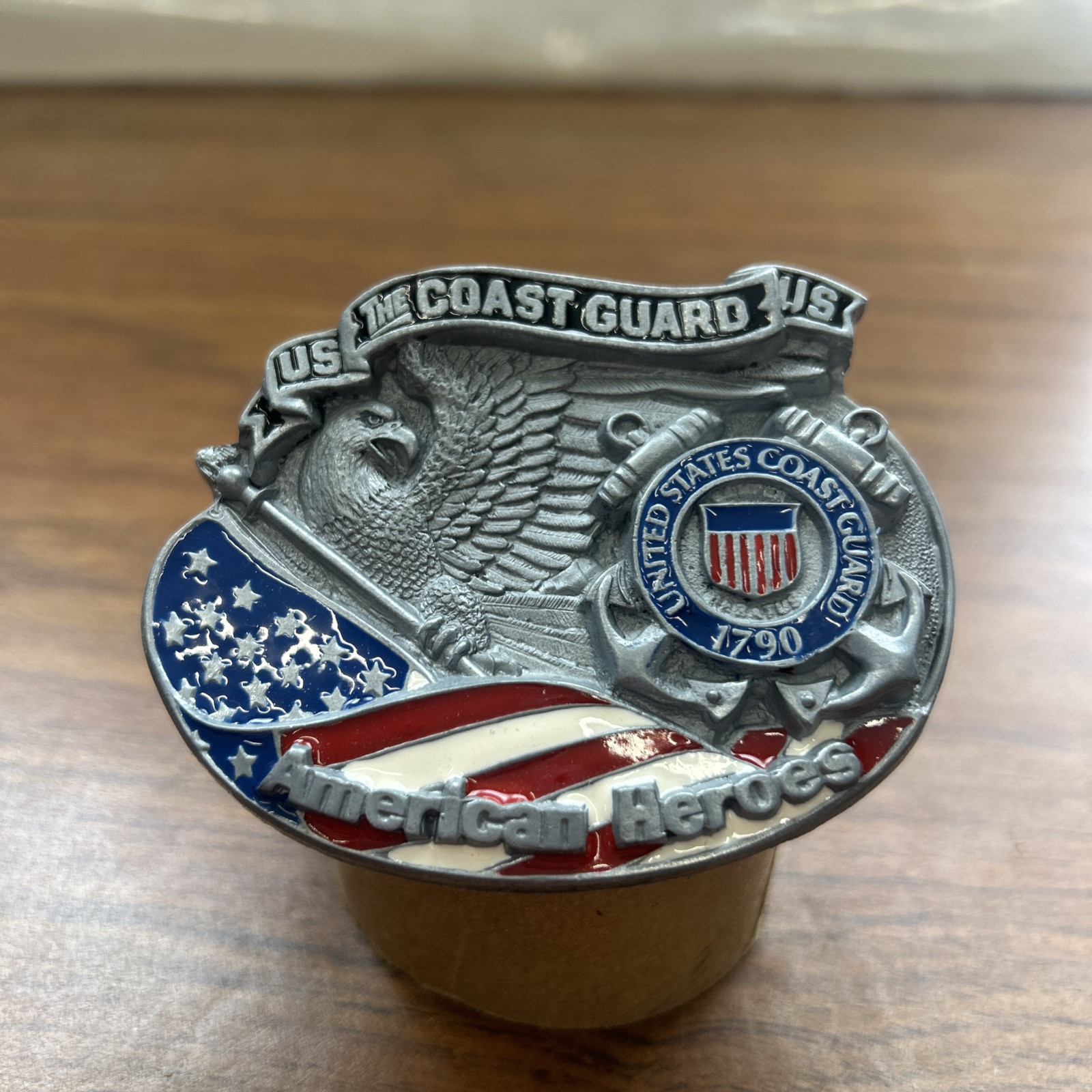 Vintage Style American Hero Coast Guard Belt Buckle 1994 NOS