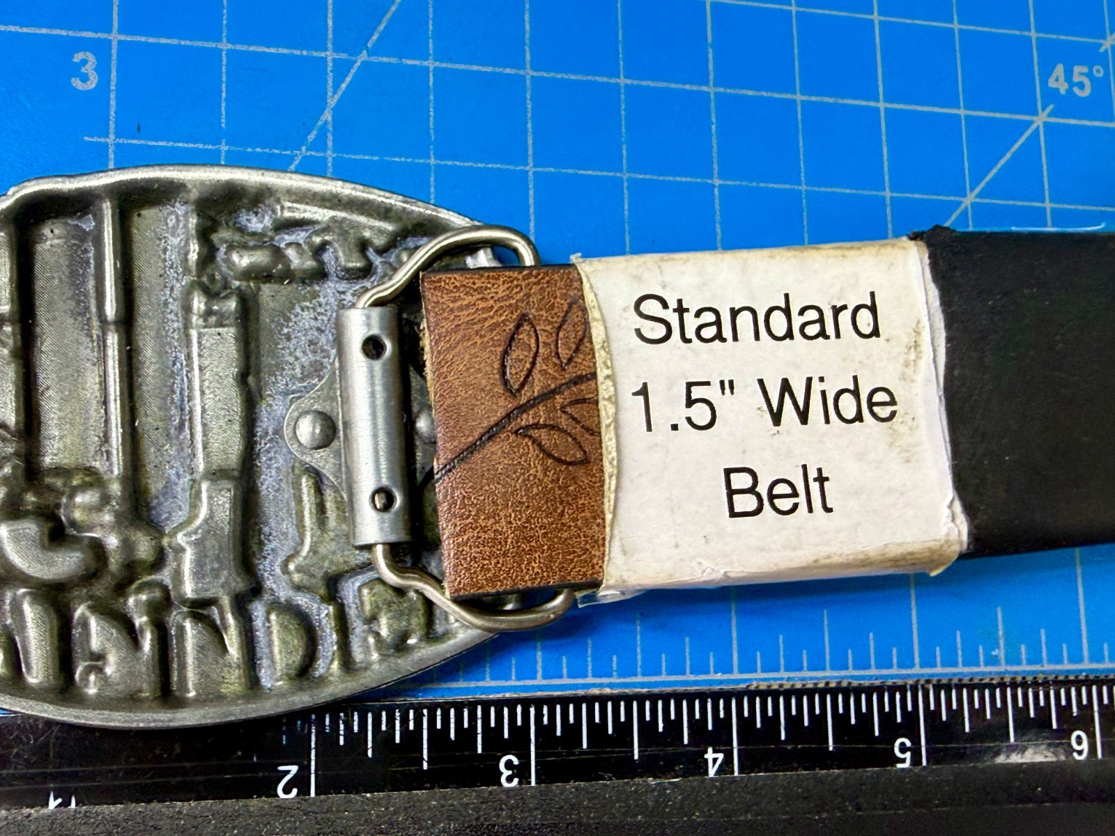 Welder Welding Soldering Tradesman Profession Silver Color NOS Belt Buckle