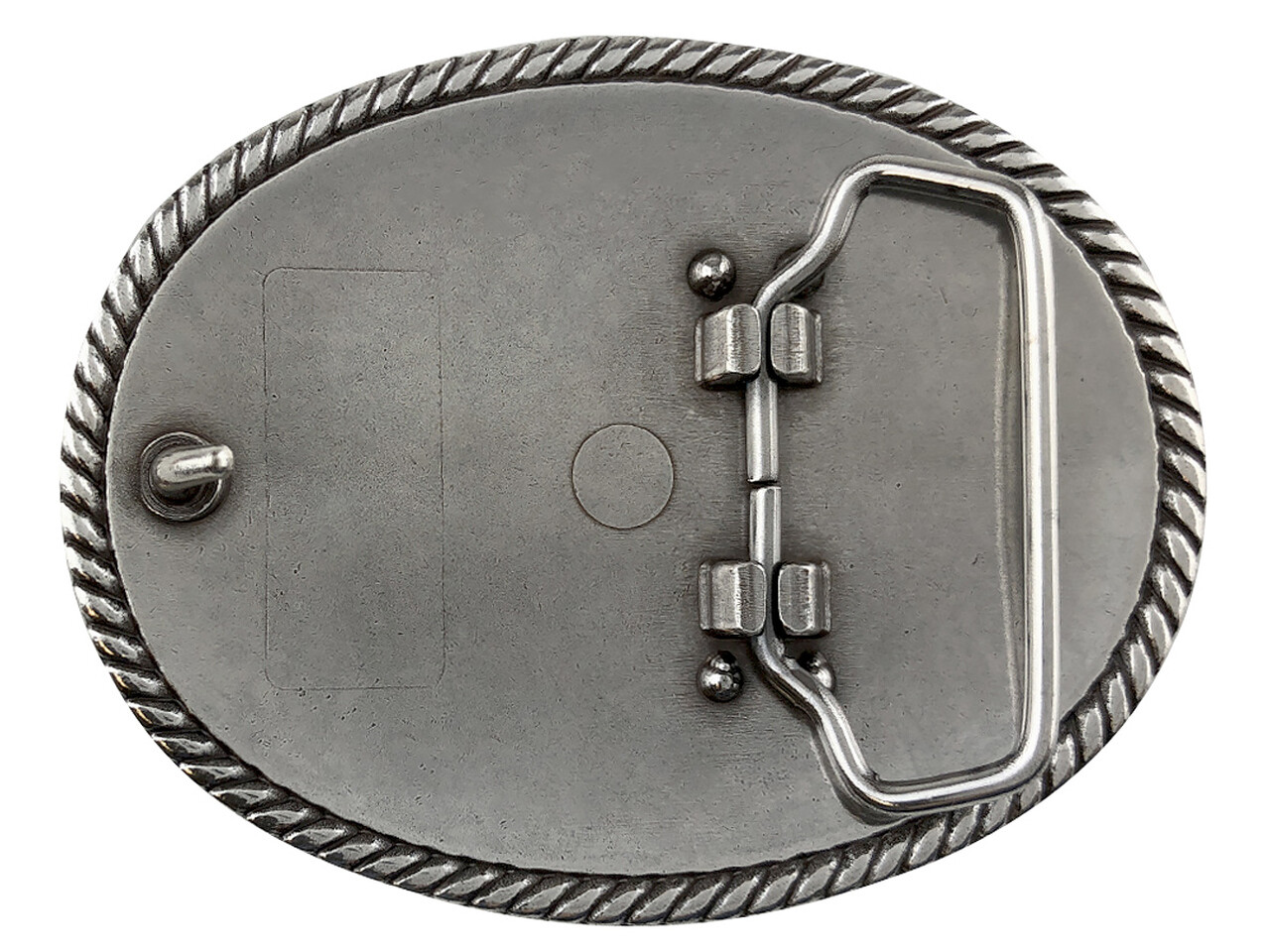 Western Cowboy Antique Engraved Eagle Rope Edge Oval Belt Buckle fits 1-1/2&Prime;