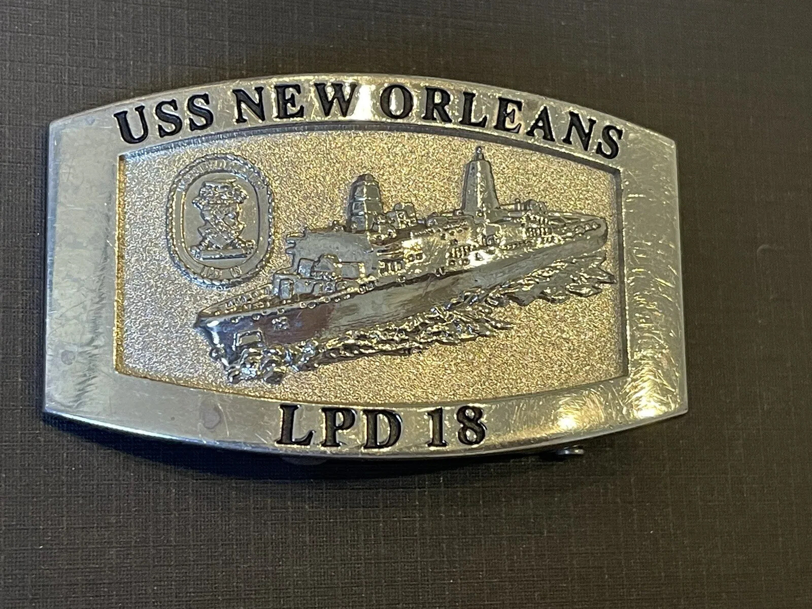 USS New Orleans (LPD-18) Crew Belt Buckle