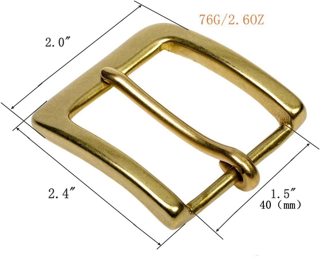 1.5&Prime;(38Mm-40Mm) Belt Buckle Brass Stainless Steel Men&rsquo;S Replacement Single Prong