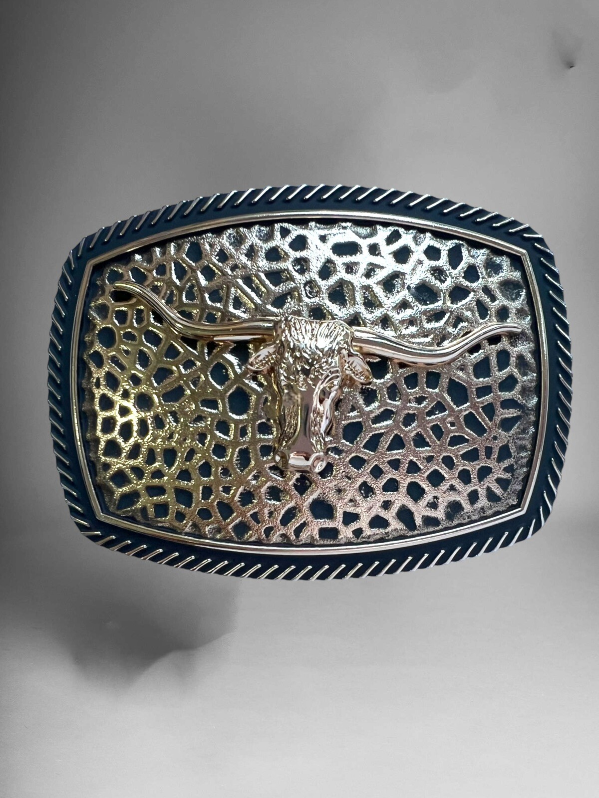 Long Horn Bull Cowboy Western Belt Buckle Hebilla Vaquera Rodeo Cuernos De Toro