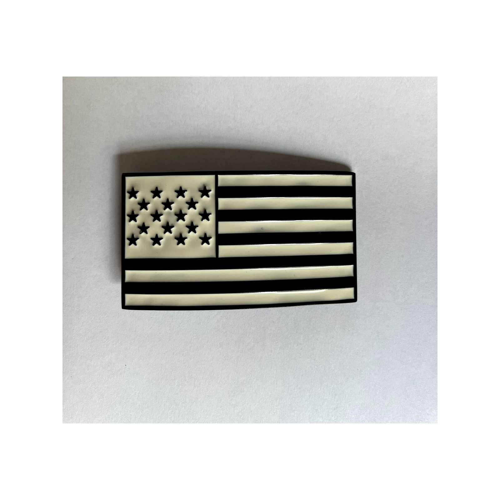 Black And White American Flag USA United States Belt Buckle