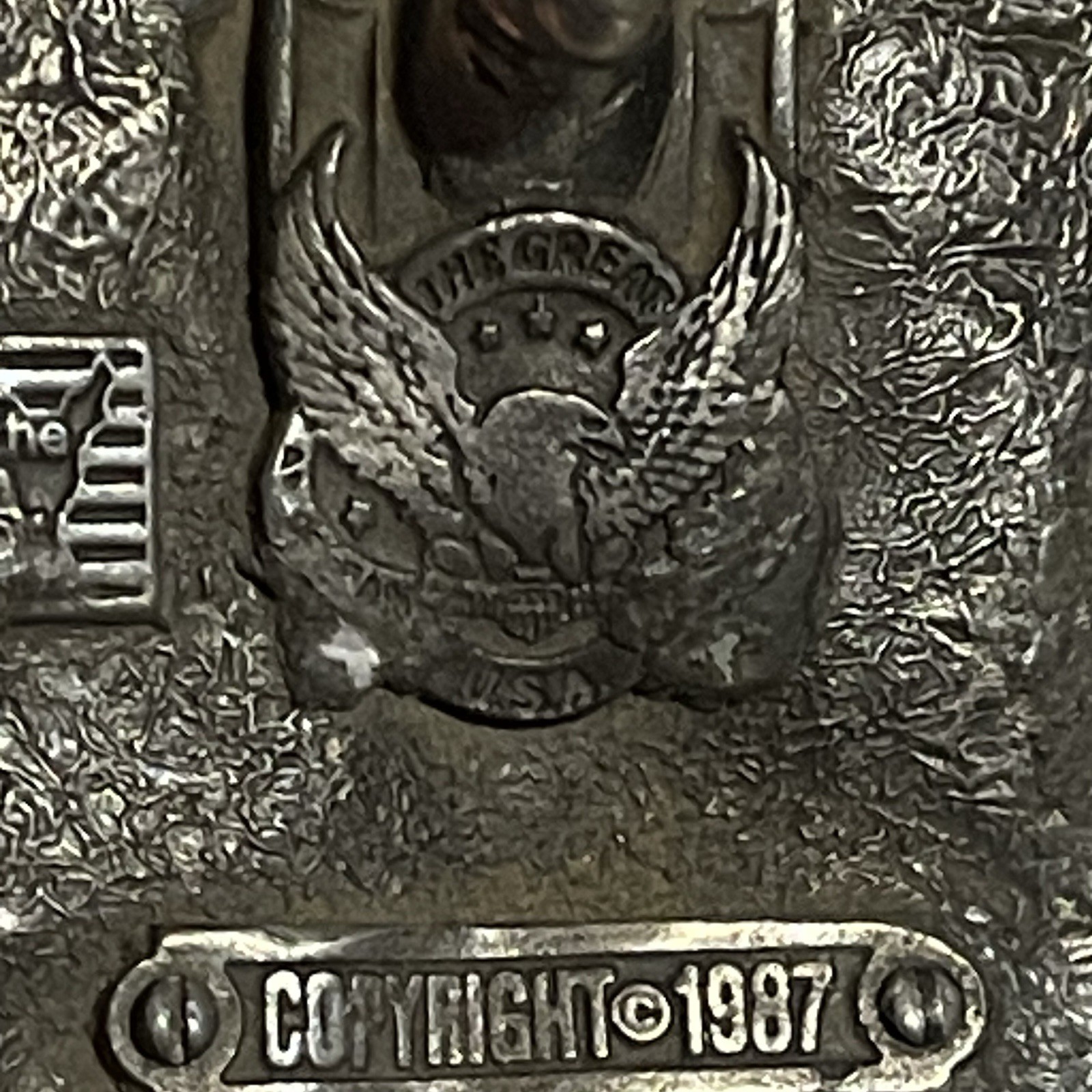 Belt Buckle Brass Works Vintage 1987 Collectible Metal Ducks USA Made *Blemish