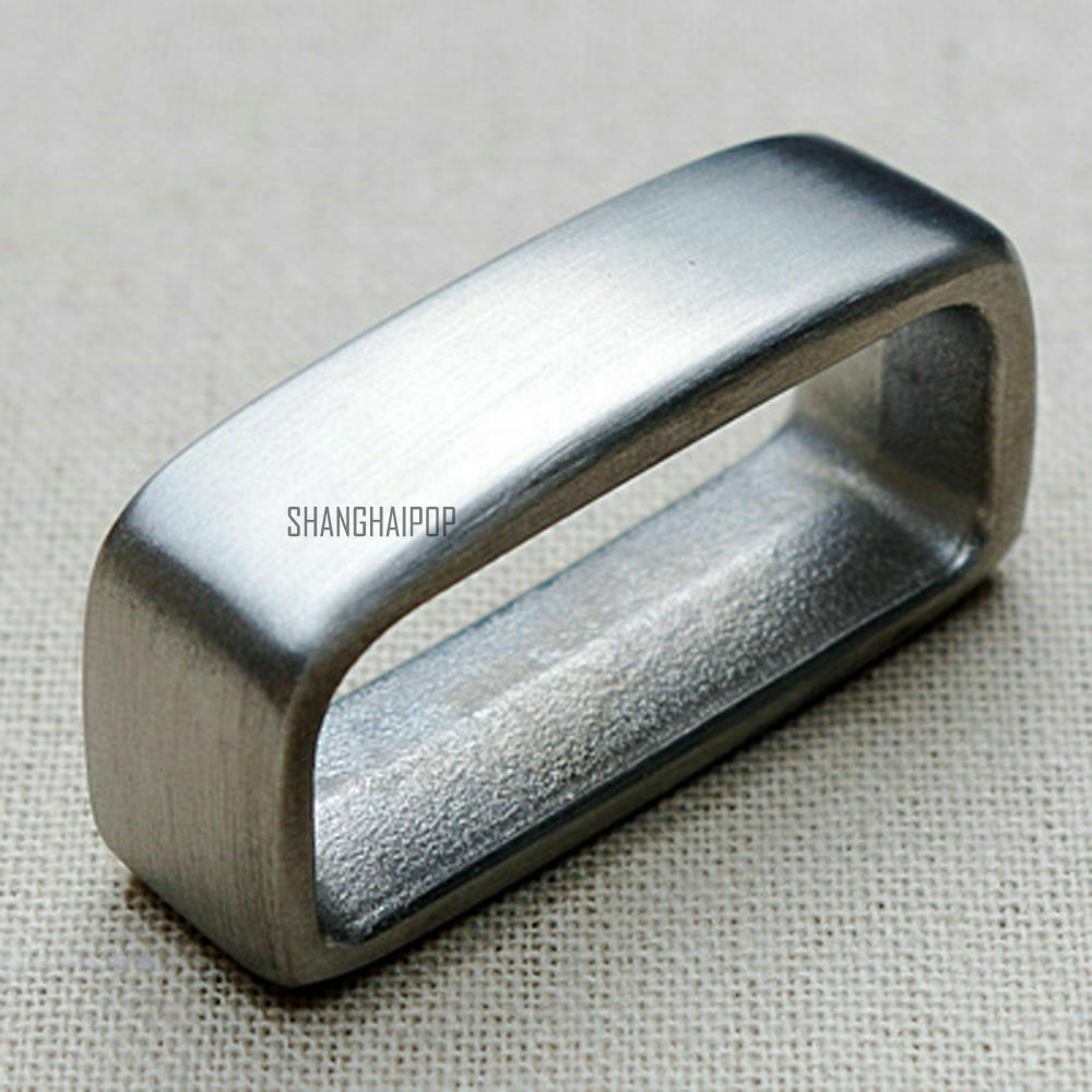 2 X Stainless Steel Silver Brass Loop Ring Leather Craft Belt Replacement 35mm