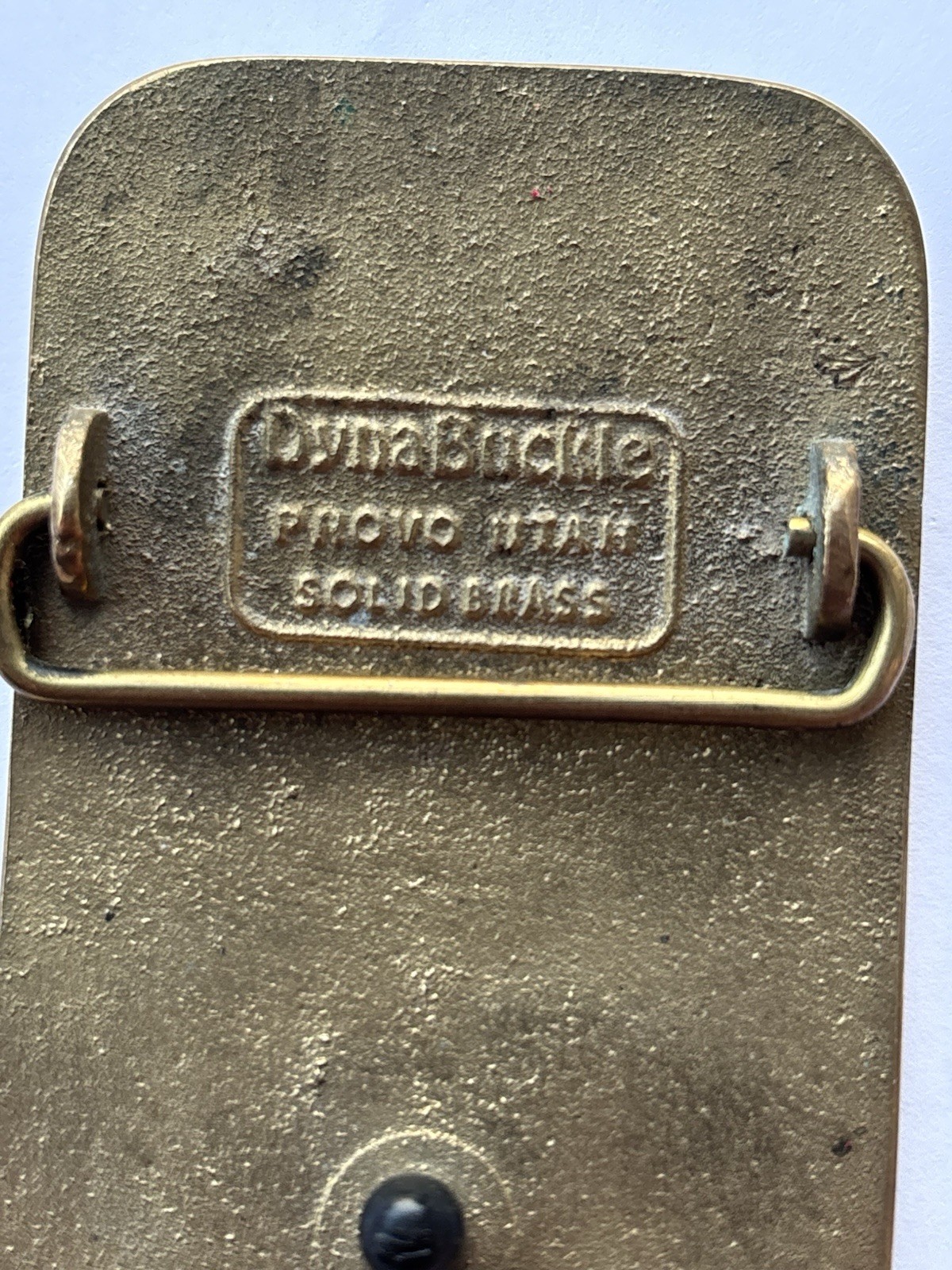 VTG Bridgestone DynaBuckle Eastern Electric 1991 Turnaround Brass Belt Buckle