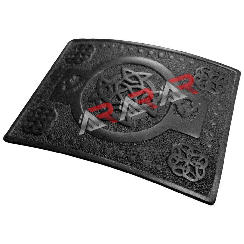 Belt Buckle New Brand AAR Scottish Highland kilt Celtic Knot Work Black Finish