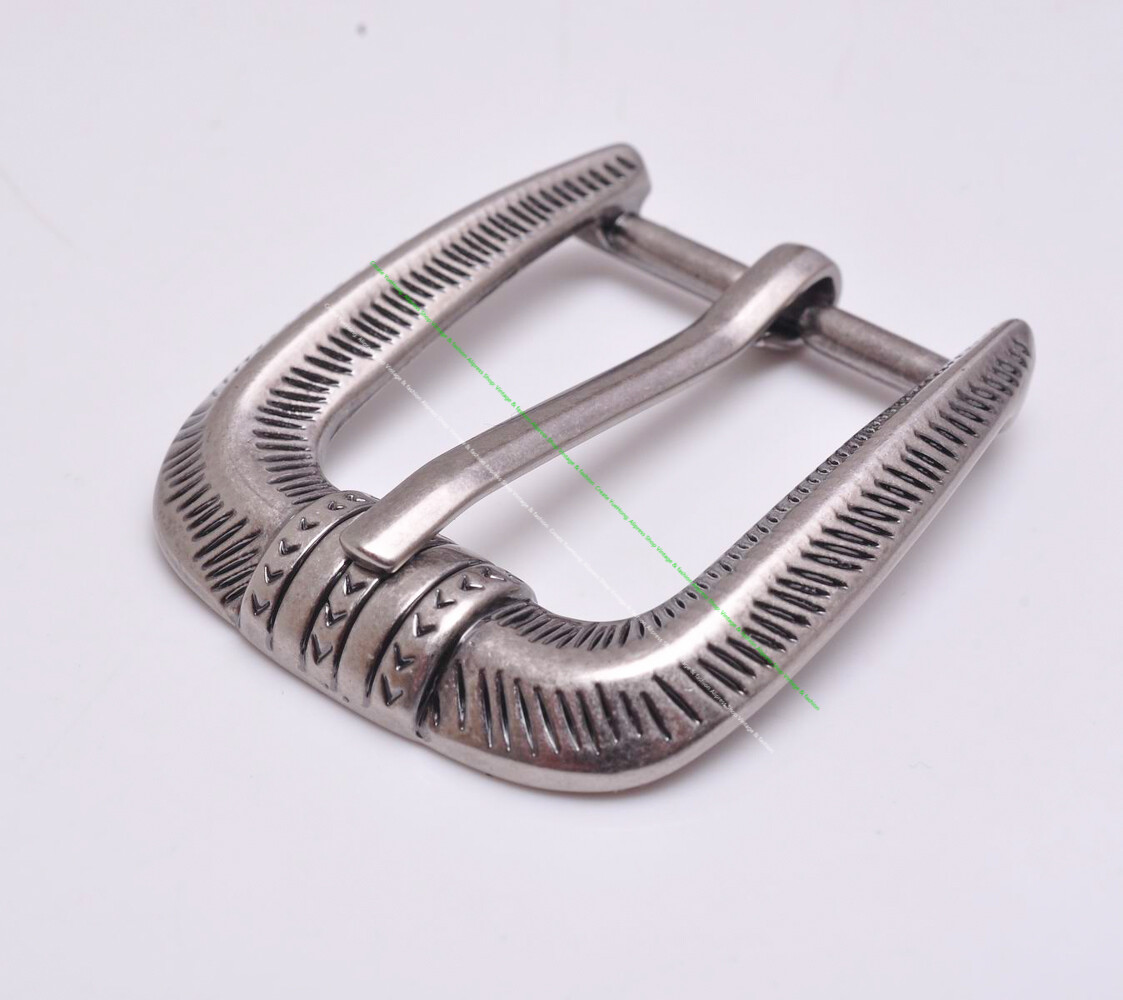 25mm Western Cowboy Rodeo DIY Leathercraft Belt Buckle Loop and Tip 3 Pcs Set