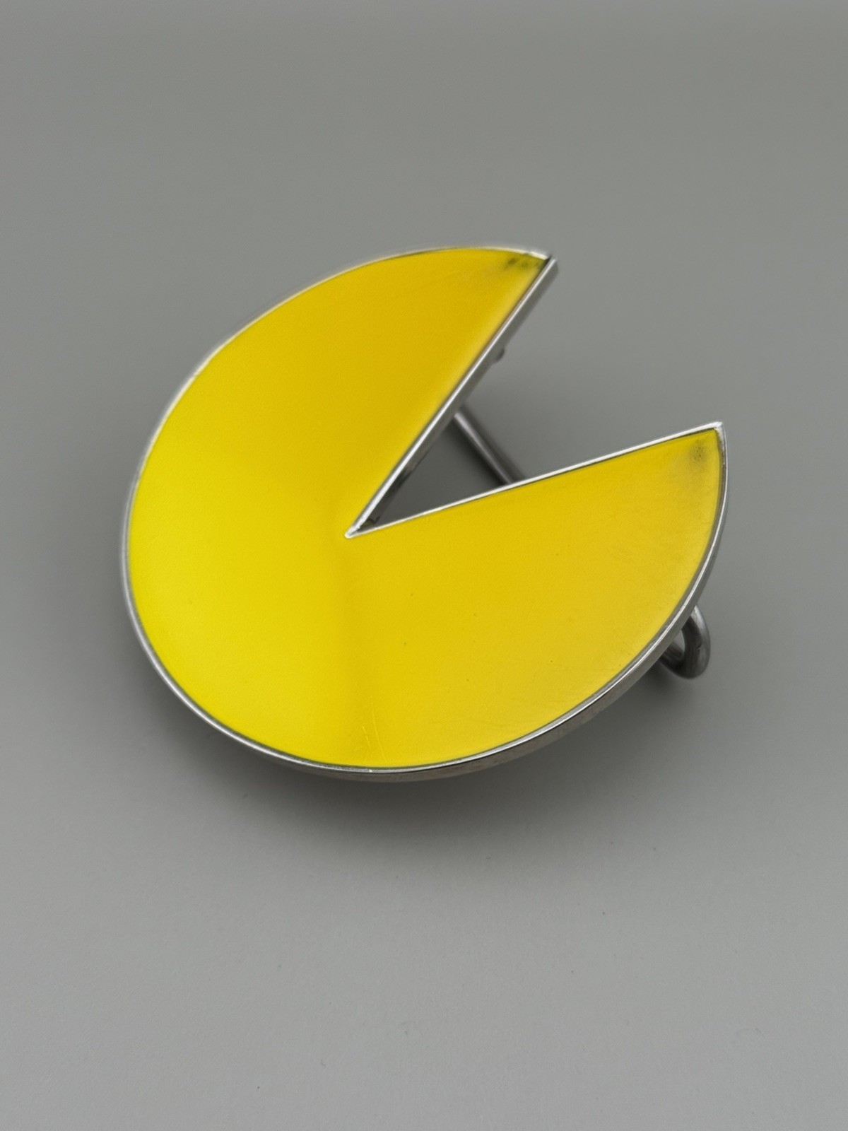 Pac Man Belt Buckle Yellow Arcade Video Game Retro Gaming Namco