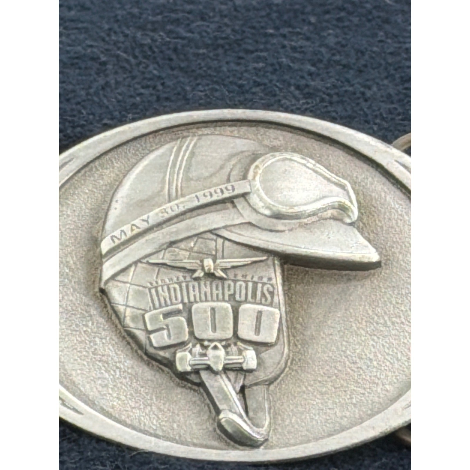 1999 Indy 500 Limited Edition Belt Buckle 226/500 Pewter Vintage Helmet Goggles