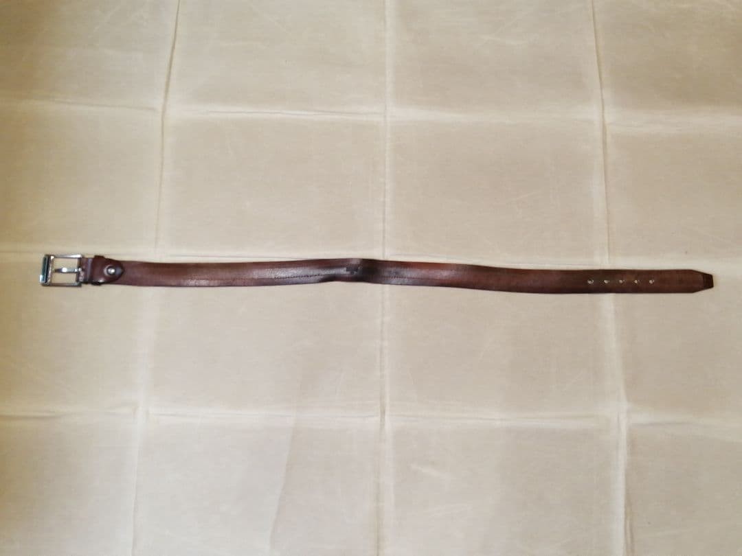 GUCCI Pre-Owned Old Leather Belt Sherry Line Made In