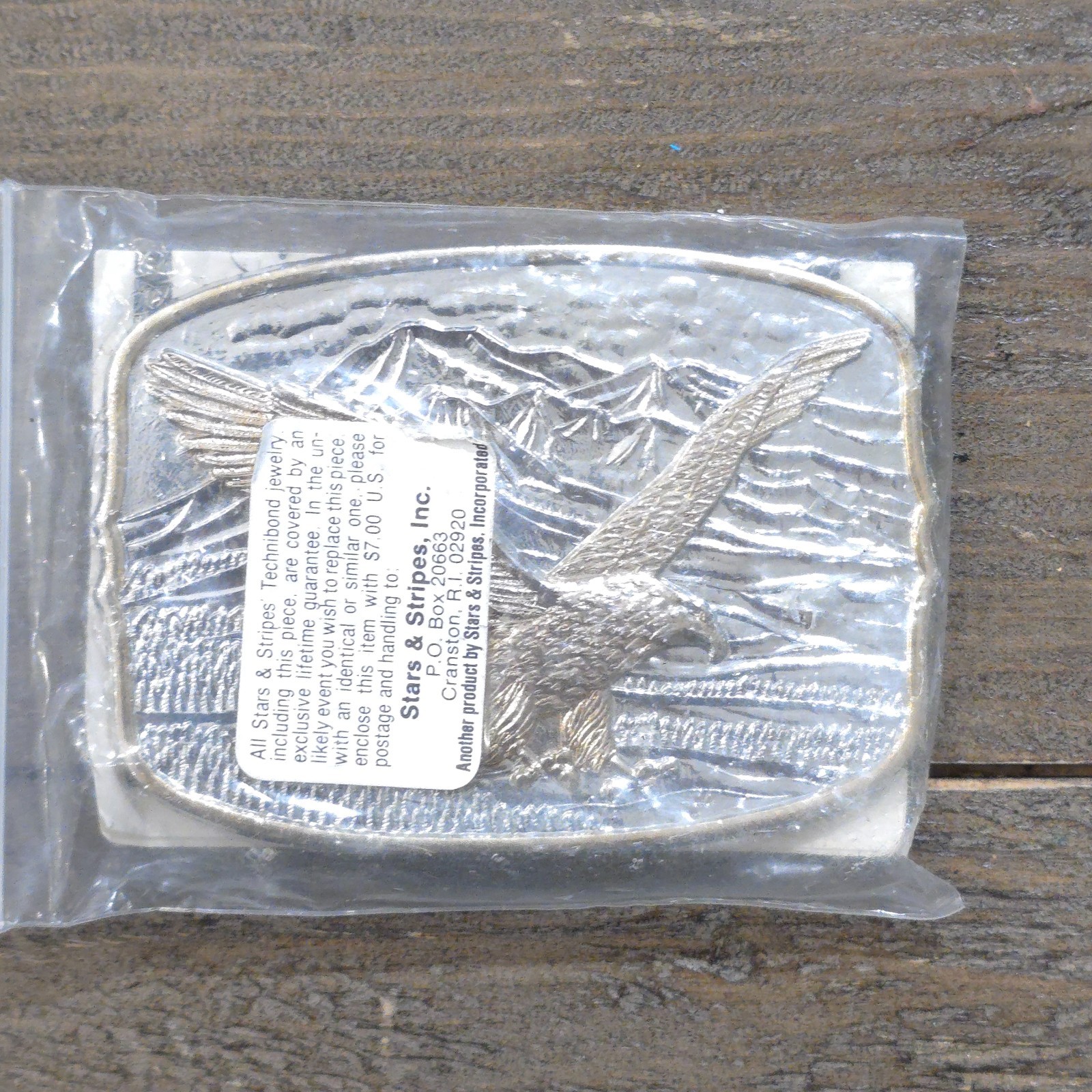 NEW Vtg Silver and Gold Tone Bald Eagle Belt Buckle U.S.A. Collectable Rare Old