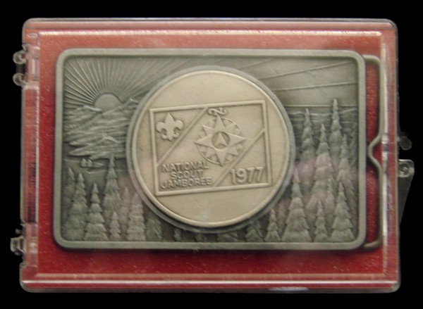 MG28121 *NOS* 1977 NATIONAL JAMBOREE ***BOY SCOUTS OF AMERICA*** BUCKLE
