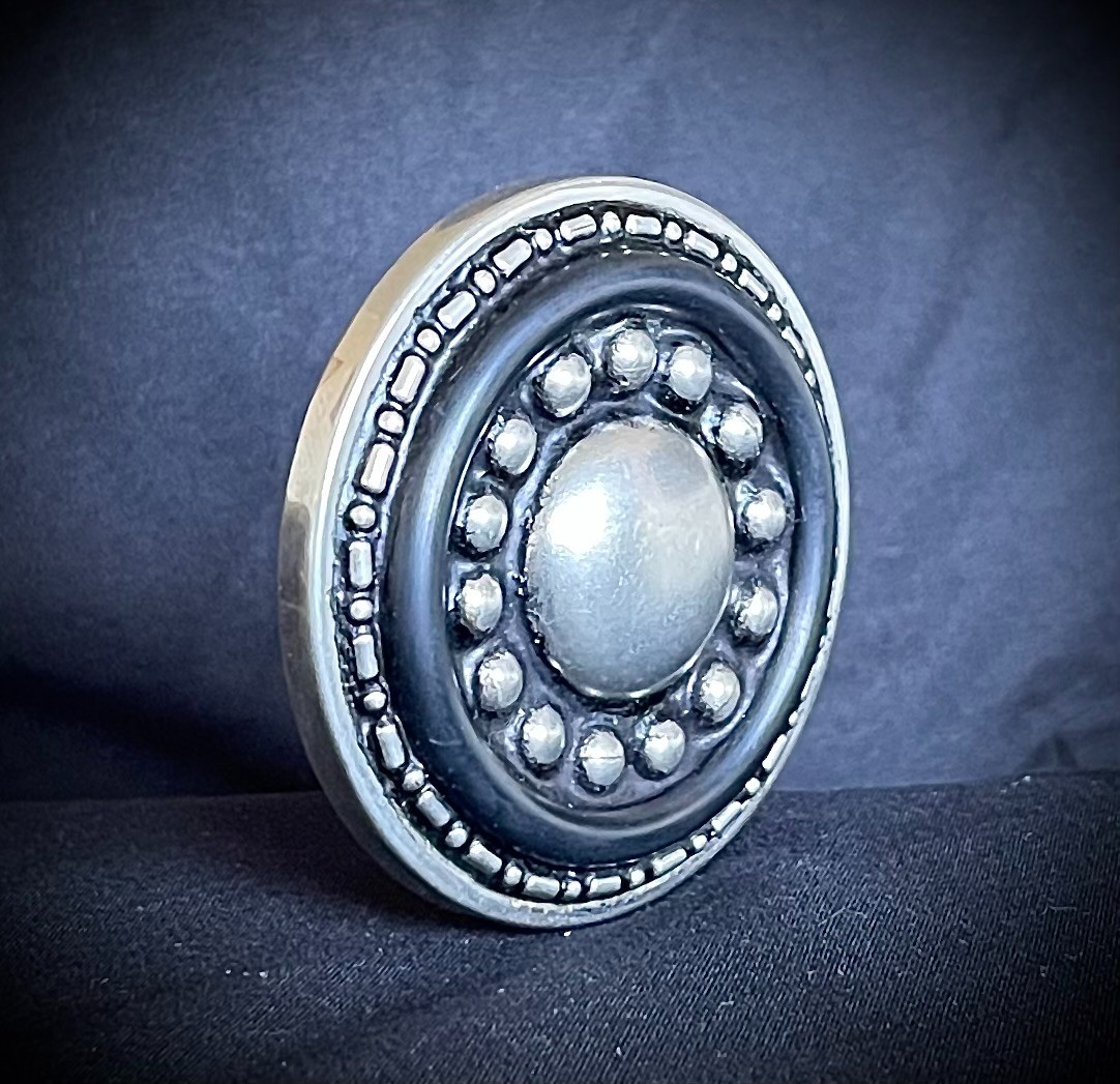“ Orbital” Buckle Archive OOAK Industrial Round 2.5&Prime; Darren McNeese