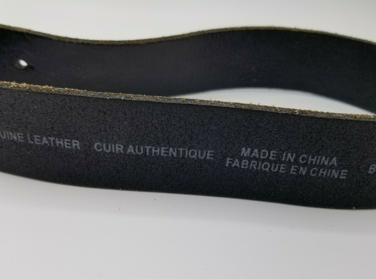 Levi&rsquo;s Leather Belt Black Two Horse Brand Limited Edition Buckle Size 42/105