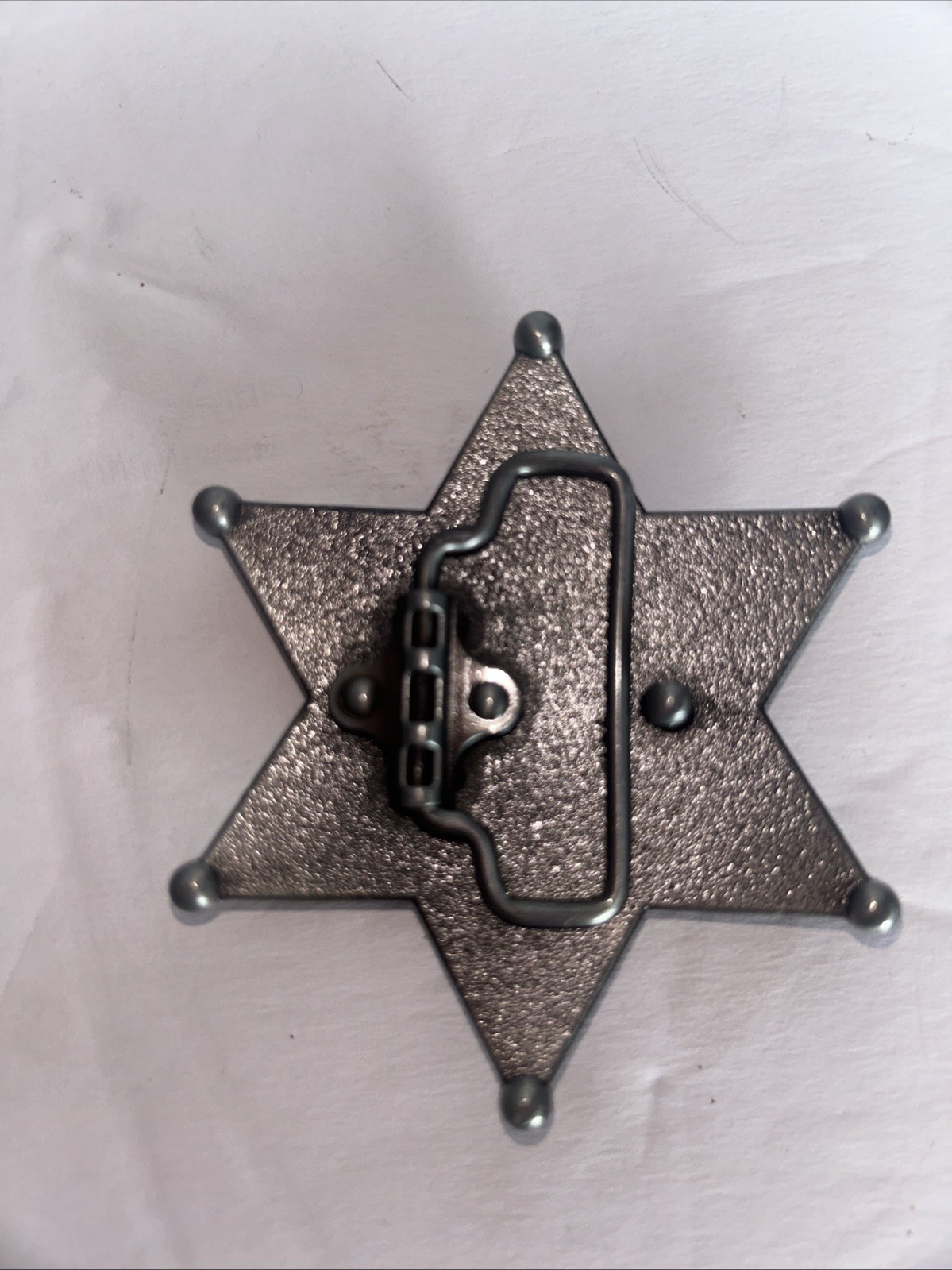 Sheriff Belt Buckle Western Cowboy Star