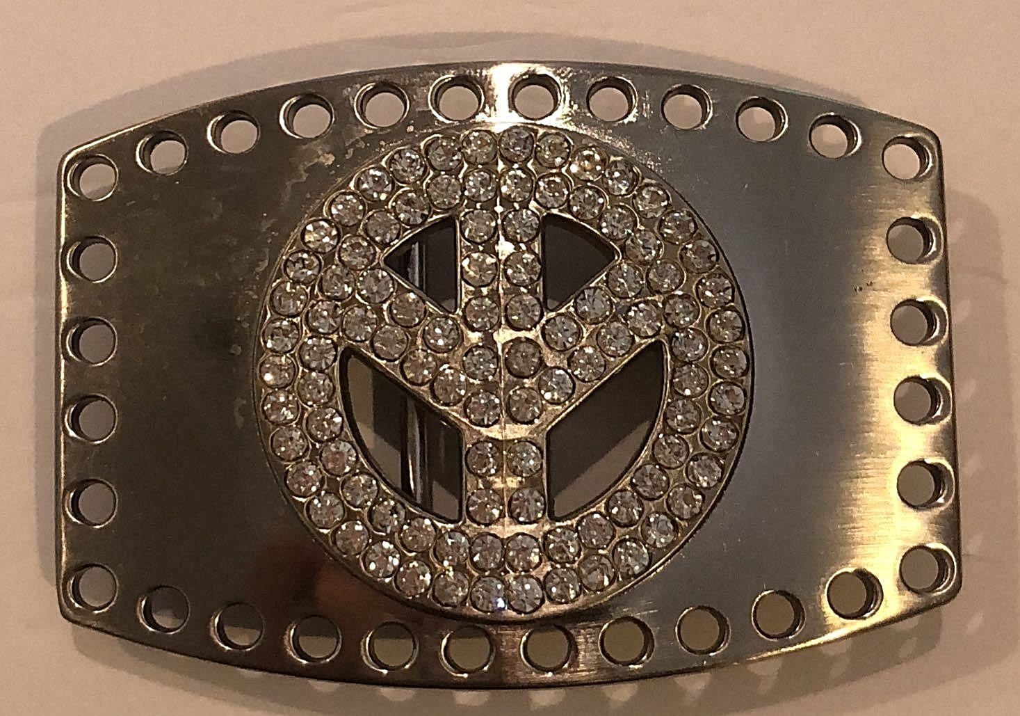 music & peace sign belt buckle party buckle dj belt buckle westren cowboy