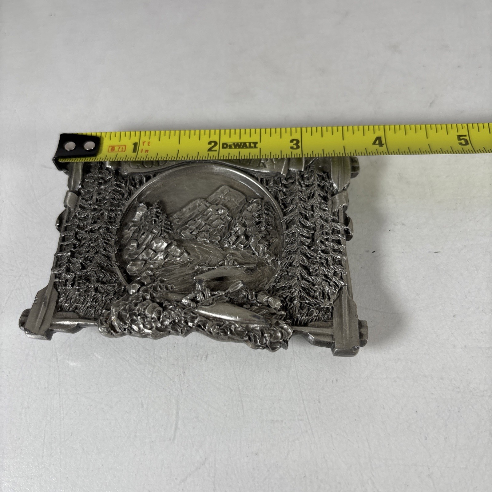 Vintage Bergamot Brass Works God&rsquo;s Country 1983 Belt Buckle H-86
