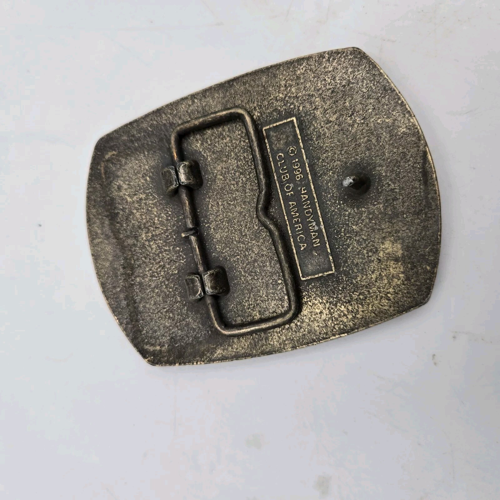 Handyman Club Of America Belt Buckle 1996 Brass Life Member