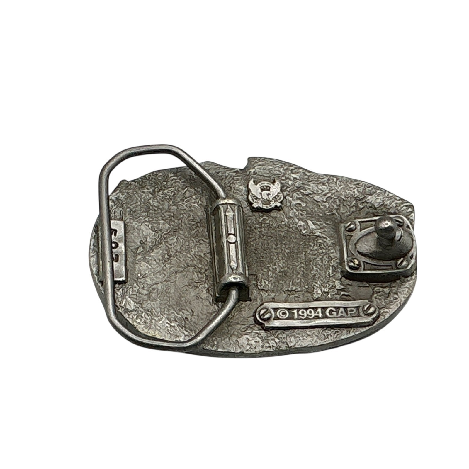 Vintage 1994 Great American Products Id Rather Be Fishing Belt Buckle Trout 523
