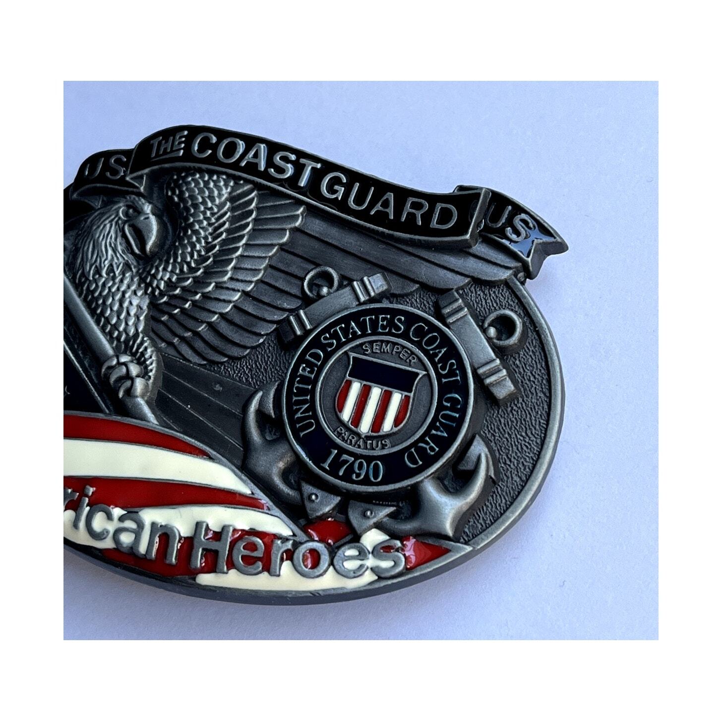 Coast Guard American Heroes Belt Buckle