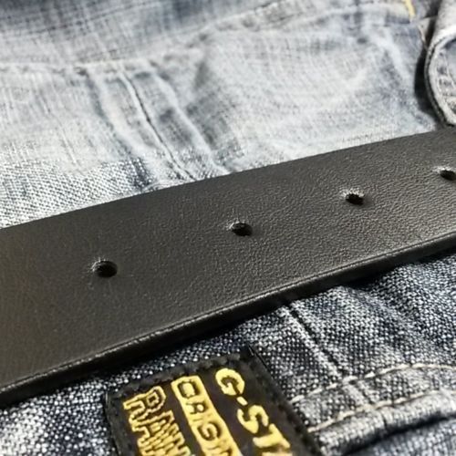 Mens Leather Reversible Belts Metal Buckles – Black Brown Tan – Sizes 26&Prime; – 60&Prime;