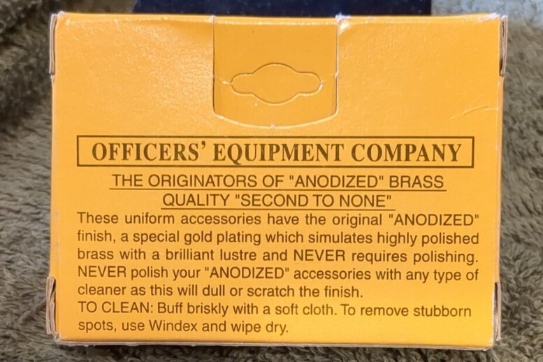 Marine Corps Gold Anodized Brass Belt Buckle « Never Polish »
