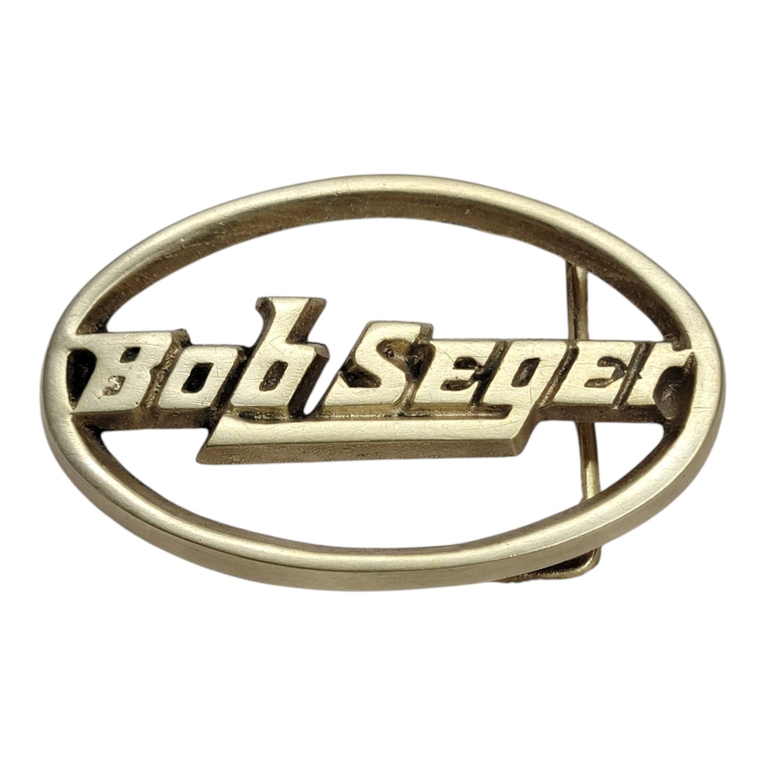 Vintage 1978 Bob Seger Solid Brass Belt Buckle Baron Buckle Rock Band Logo 70s